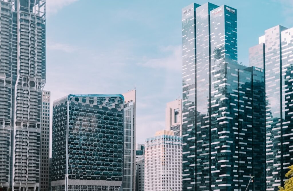 Singapore downtown skyline representing the city's evolving employment landscape and workforce transformation in 2026